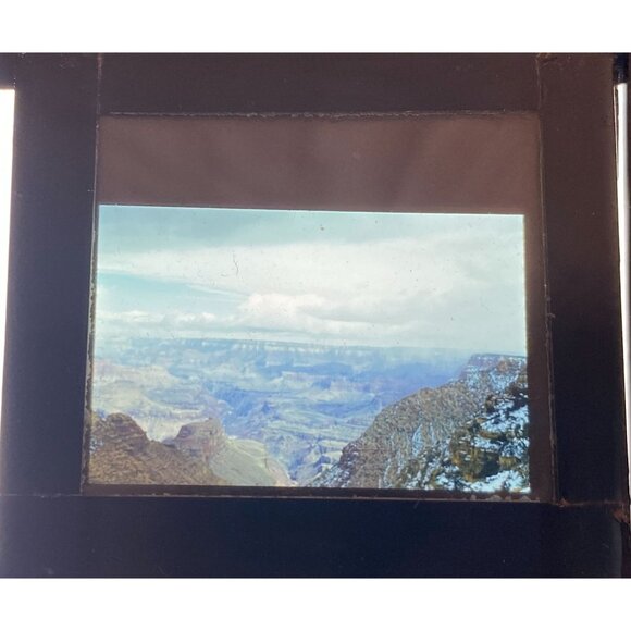 Vtg Lot of 22 Misc. Glass Slides Travel Grand Canyon Buffalo Cars Scenery - Picture 11 of 12